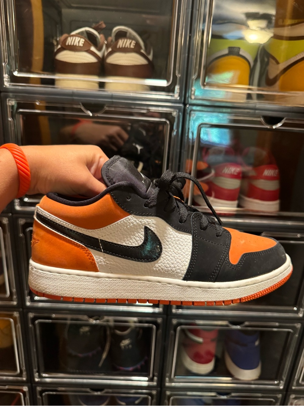 Nike Kids Low-Top Sneakers - Orange Black White